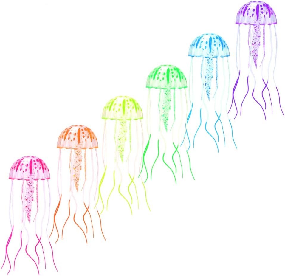 DaToo Glowing Jellyfish Ornaments, 6 Pack